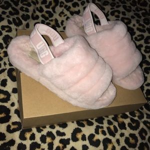 womens ugg fluff slides